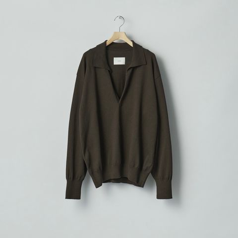 【残り一点】Organic Cotton Knit Skipper LS