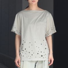 【残り一点】Destroyed Boat Neck Stripe Tee