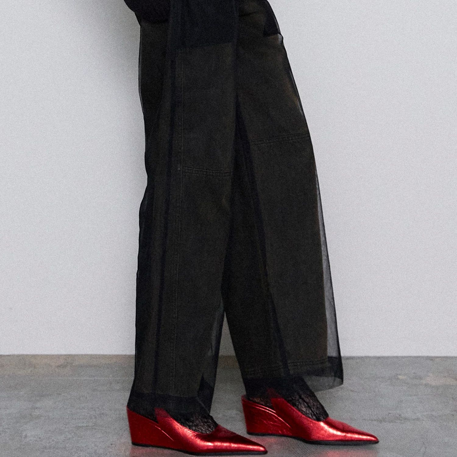 【残り一点】Tulle Layer Denim Pants