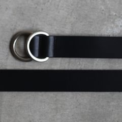 【再販売通知受付可能】Ring Belt Wide(BLACK×SILVER)