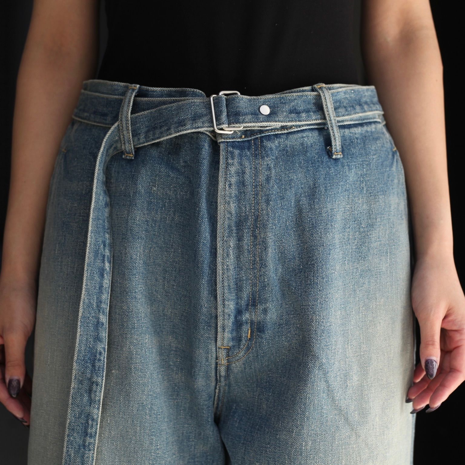 【残り一点】Belted Trousers(USED FADE)