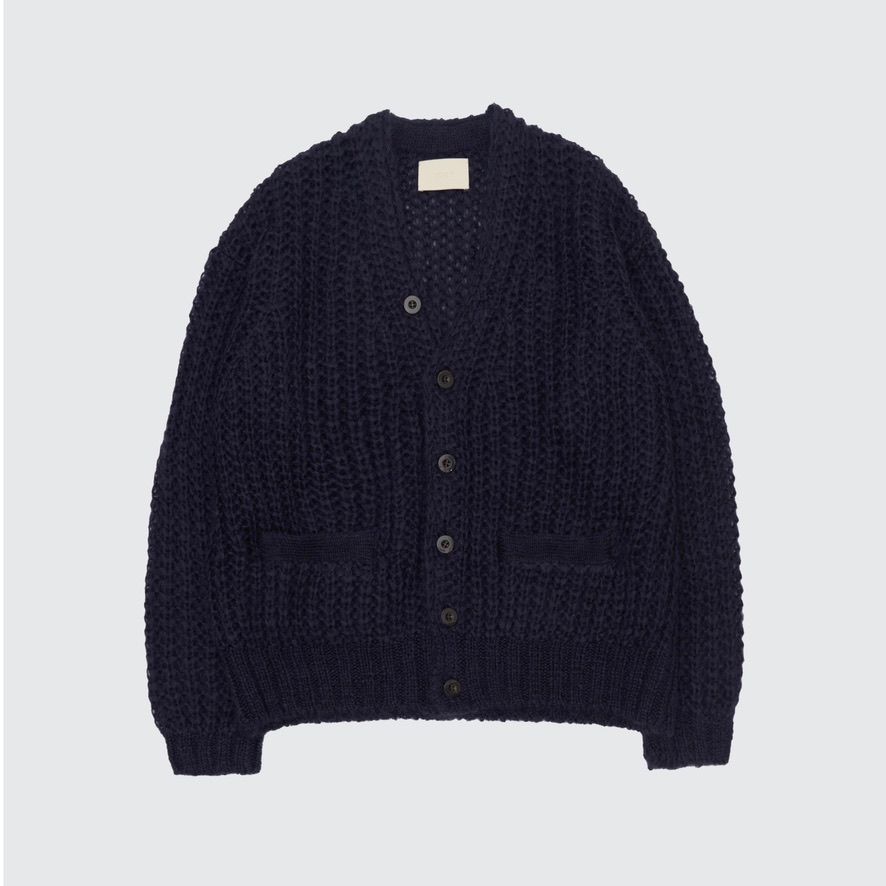 【残り一点】Mohair Silk Big Rib Cardigan