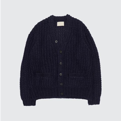 【残り一点】Mohair Silk Big Rib Cardigan