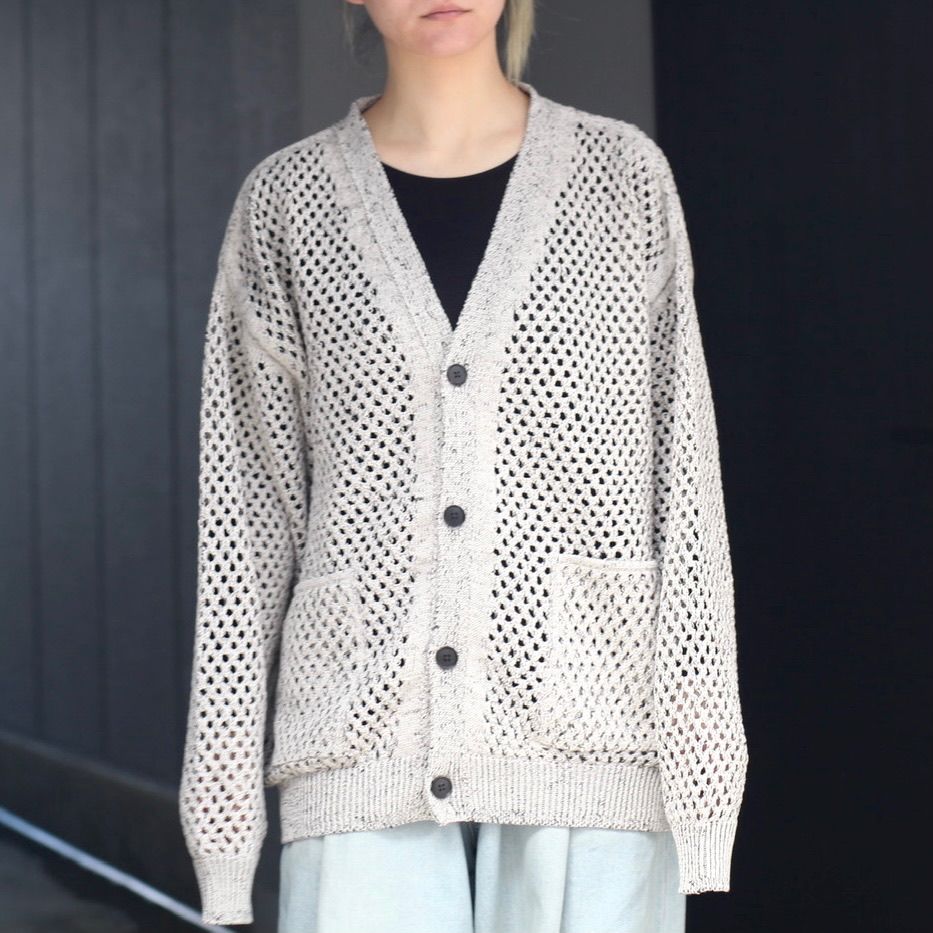 15500円海外モデル 7%OFFセール YOKE 22ss meshed knit cardigan