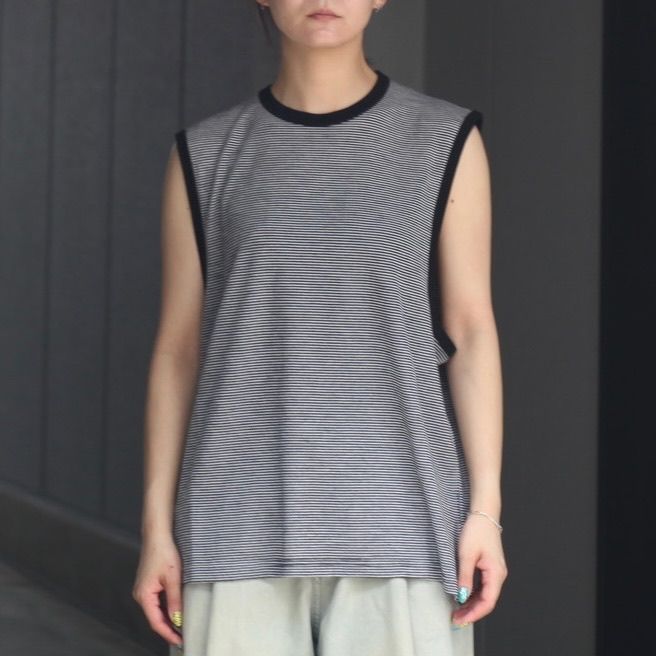【残り一点】Fine Wool Oversized No Sleeve Tee