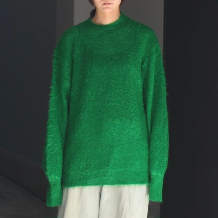 【残り一点】Super Kid Mohair Knit Crew Neck LS