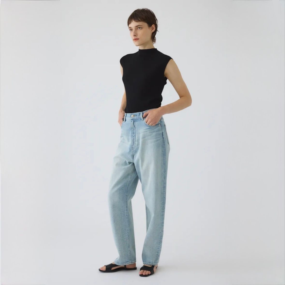 【残り一点】Washable Basic N/S Knit