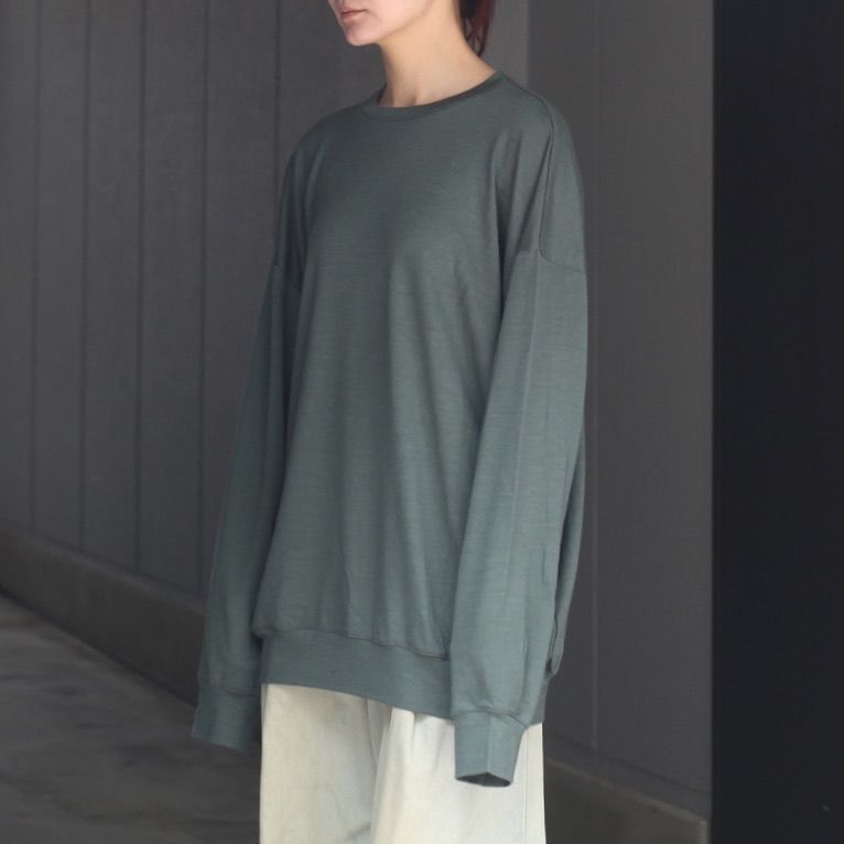 【残り一点】オーバーサイズリラックスウールL/S TEE