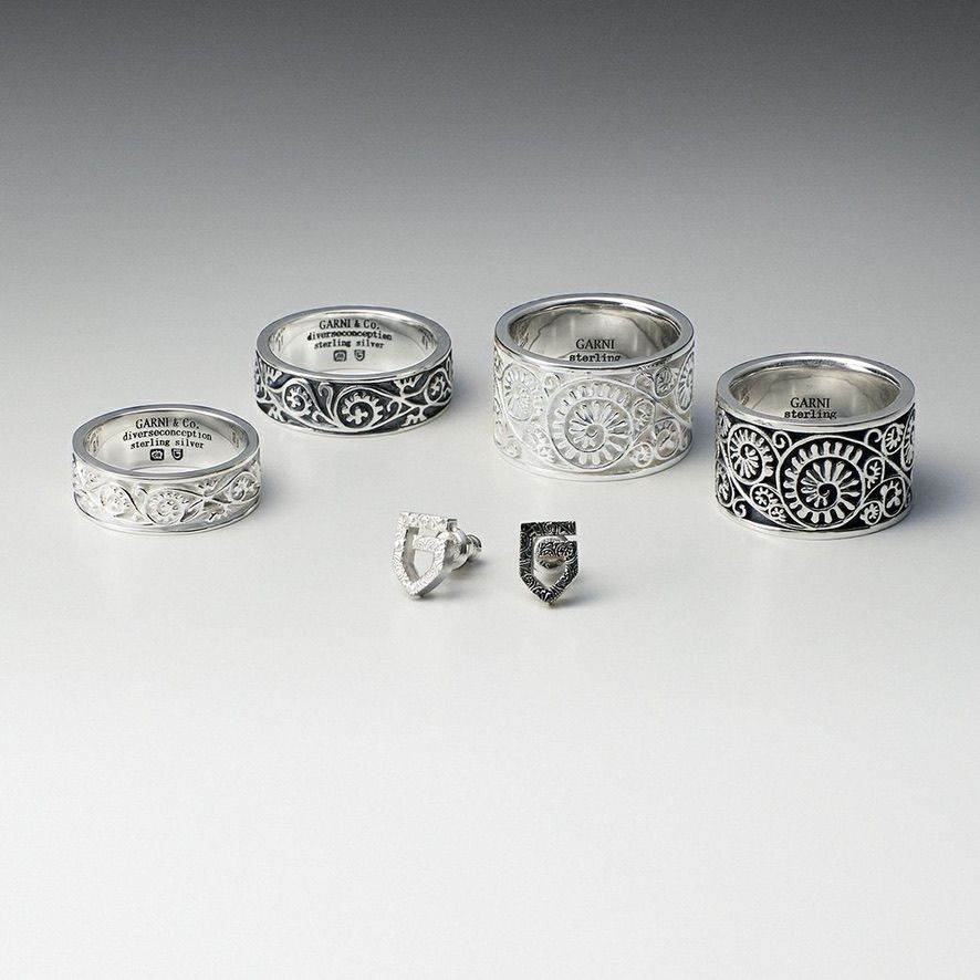 【お取り寄せ注文可能】Vine Pattern G Pierce(WHITE)