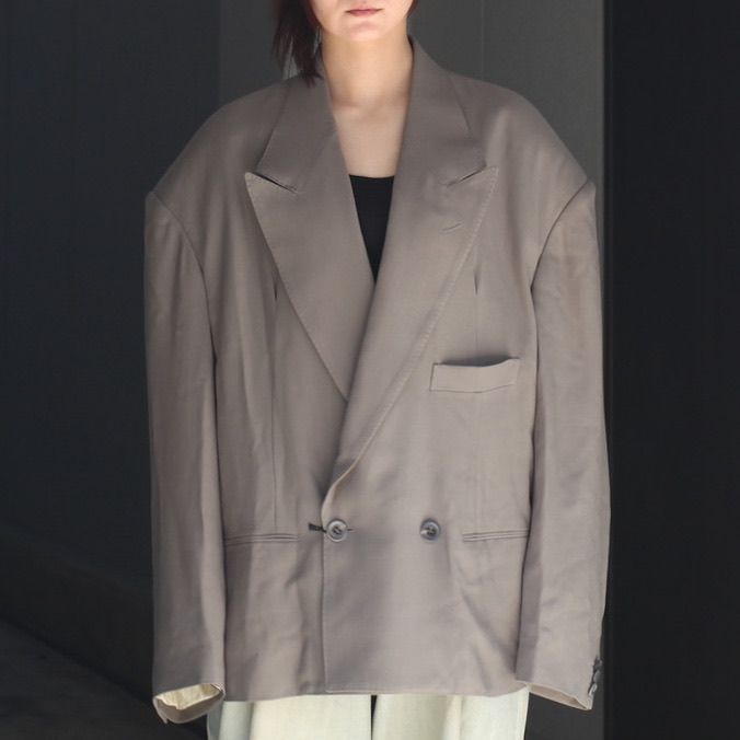 【残り一点】Round Big Shoulder Wool Serge Jacket