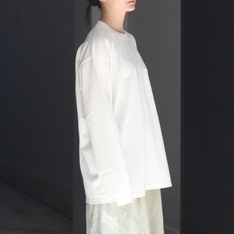 【残りわずか】Supima Cotton Oversized Long Sleeve Pocket Tee