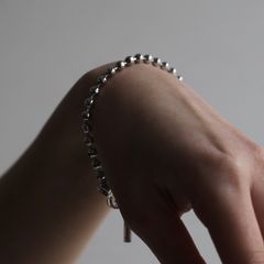 【残りわずか】Cutting Ball Bracelet(SILVER)