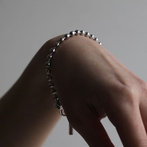 【残りわずか】Cutting Ball Bracelet(SILVER)