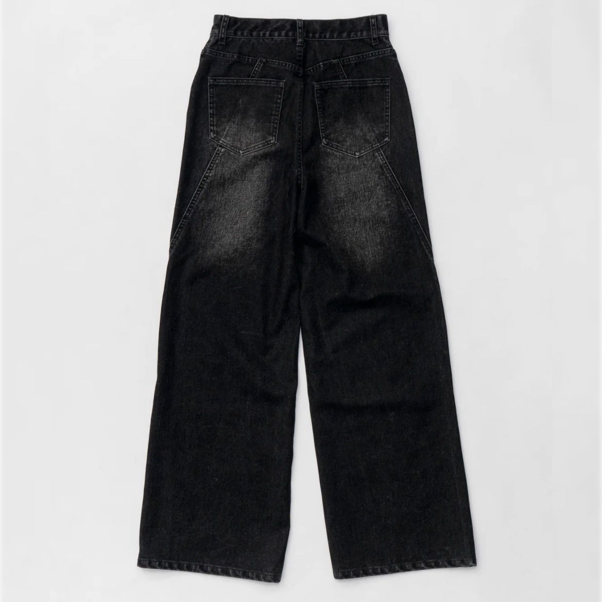 【残り一点】Wide Straight Flocking Denim Pants