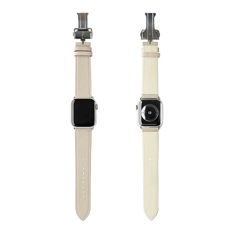 【再販売通知受付可能】Apple Watch Band(BEIGE×SILVER)