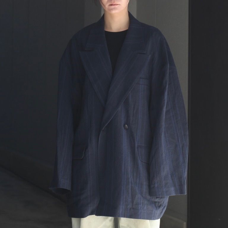 【残り一点】ダブルテーラードジャケット(LINEN/COTTON)