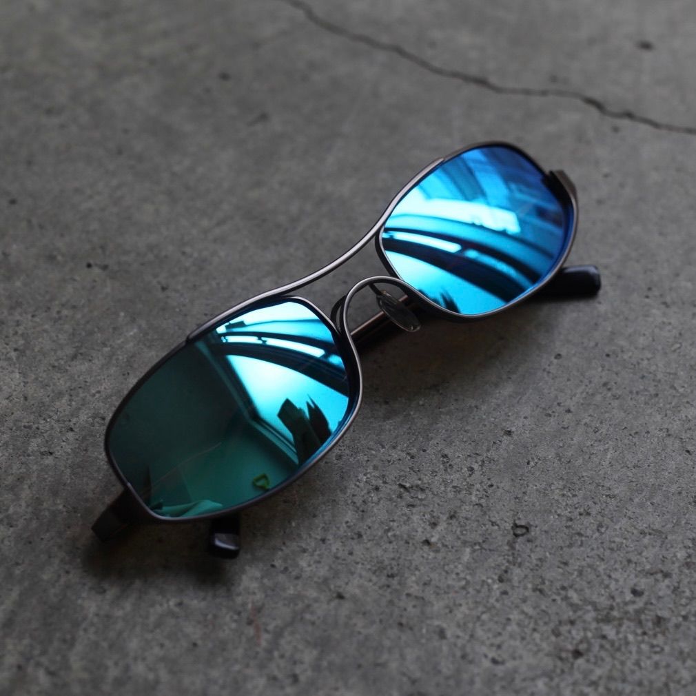 NO MAINTENANCE - 【残り一点】Blue Wire Frame Sunglasses
