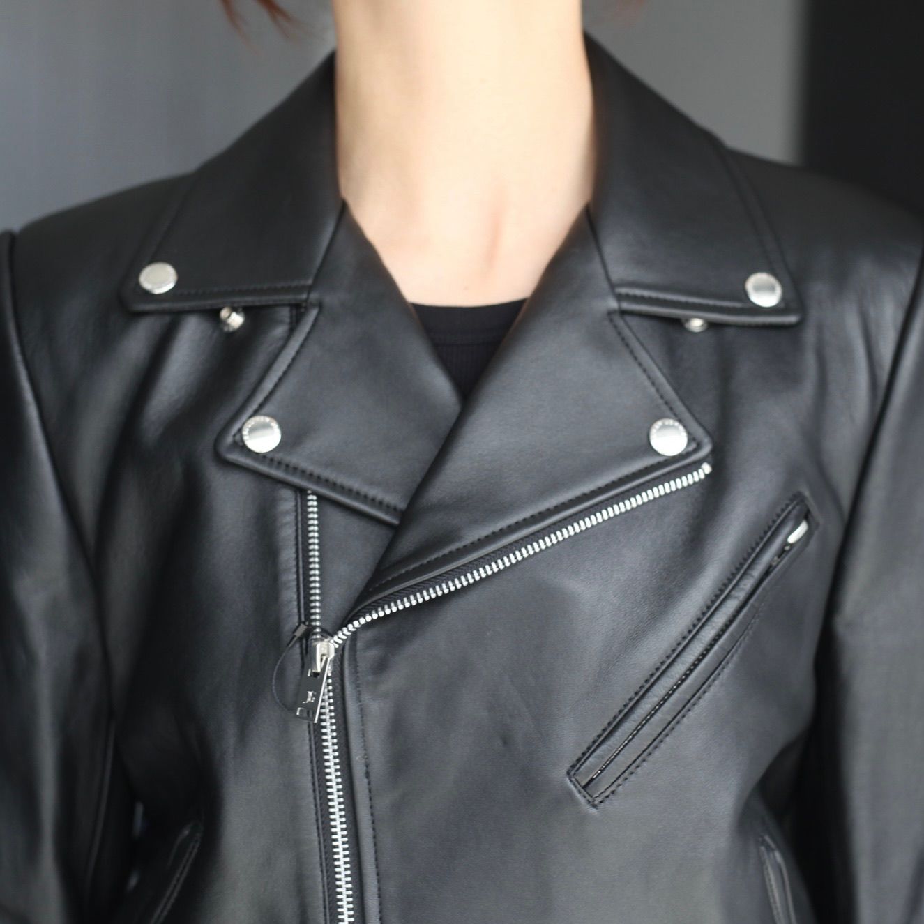 JOHNLAWRENCESULLIVAN - 【残り一点】Lambskin Riders Jacket | ACRMTSM ONLINE STORE