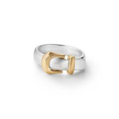 【お取り寄せ注文可能】Buckle Ring_S(SILVER×GOLD)