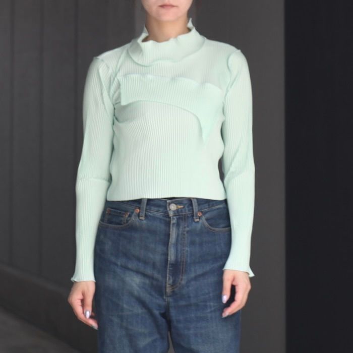 【残り一点】Todo Tiny Wave Top Long Sleeve High Neck