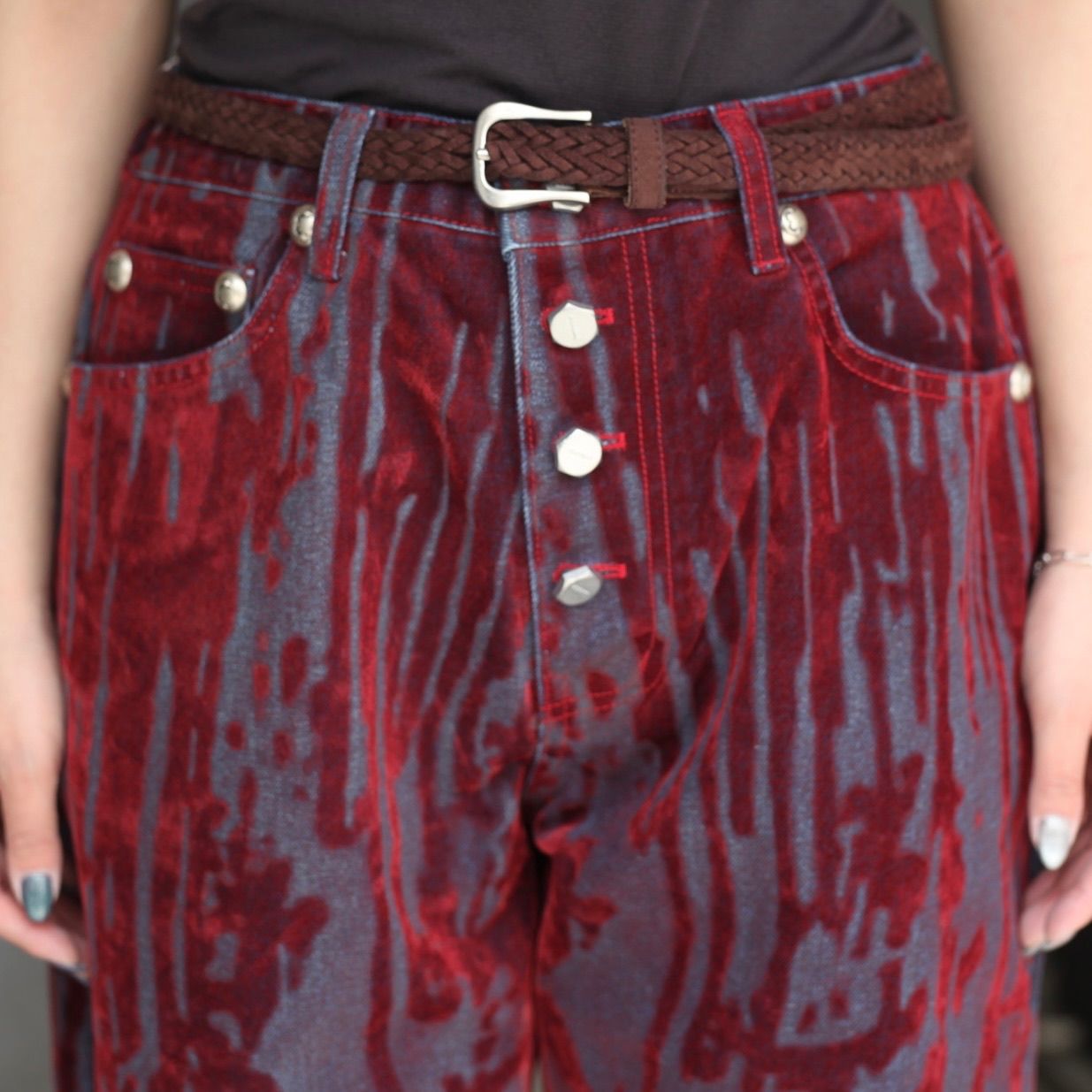 【残り一点】Blood Lazered Denim Pants