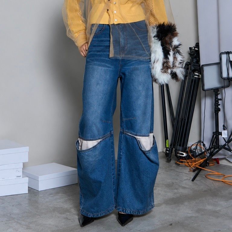 【残り一点】Cover Leg Denim Pants