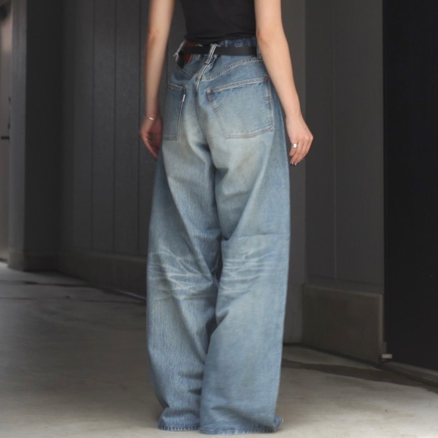 【残り一点】Faded Modern Denim Pants Wide Cut