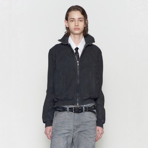 【残りわずか】Paneled Zip Up Sweat Shirt