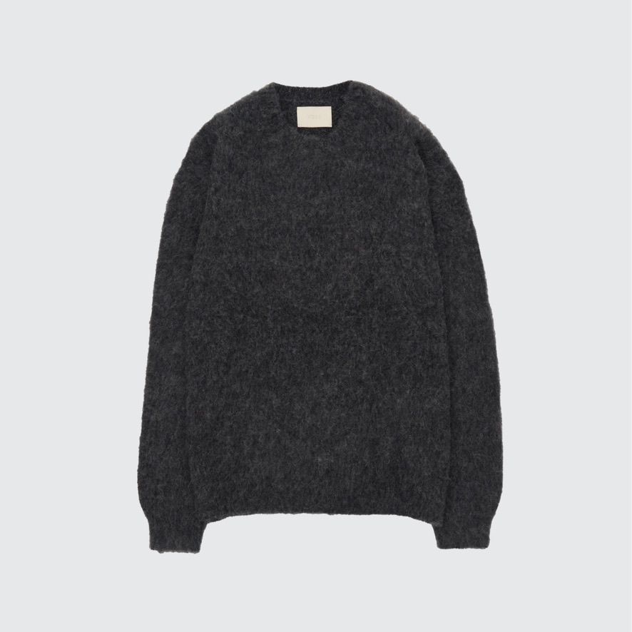 【残り一点】3color Mix Baby Alpaca Crewneck Sweater