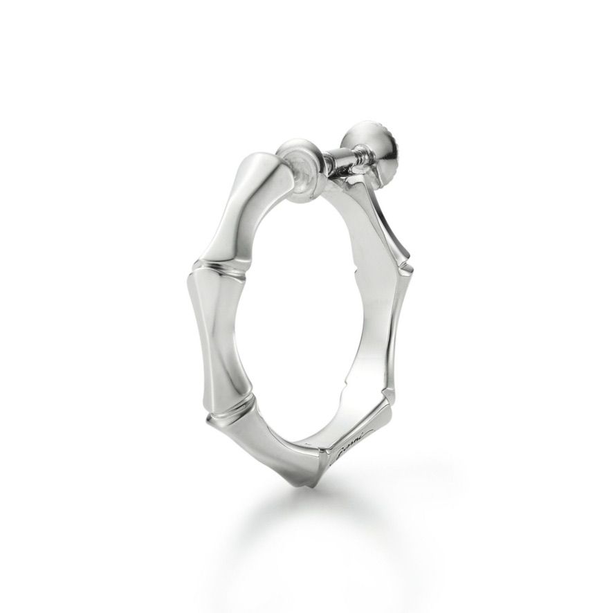 【お取り寄せ注文可能】Crockery Bamboo Earring_L(SILVER)