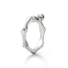 【お取り寄せ注文可能】Crockery Bamboo Earring_L(SILVER)