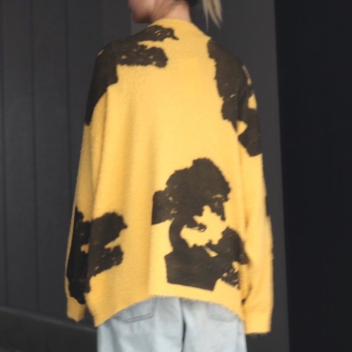 supremeTTT MSW | BONSAI stencil knit Yellow M - www