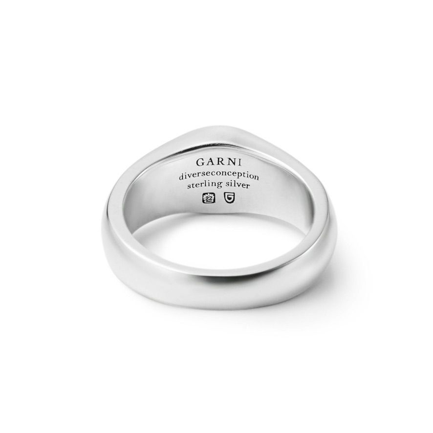 【お取り寄せ注文可能】Round Stone Ring_S(BLACK)