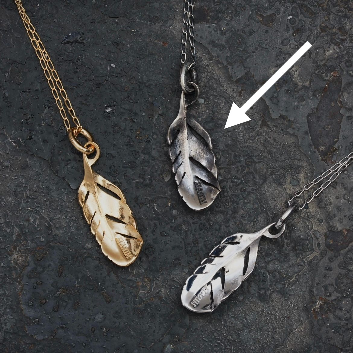 【お取り寄せ注文可能】EX Tiny Feather Necklace(SILVER)