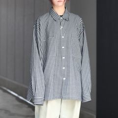 【残り一点】36G Wool Check Balise Shirt