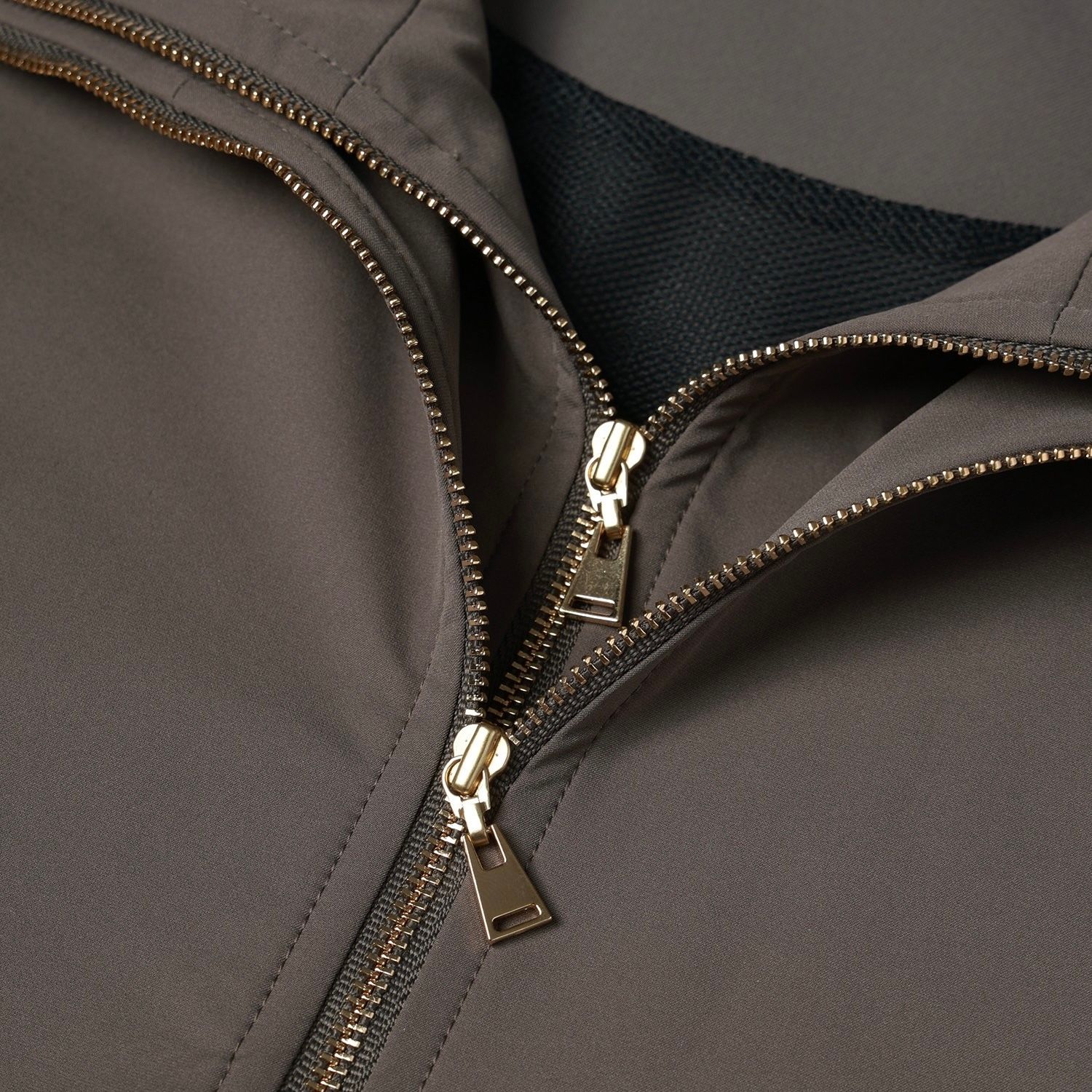 【残り一点】Stretch Double Cloth Layered Stand Collar Pullover