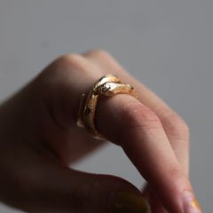 【お取り寄せ注文可能】キングスネークリング(GOLD)
