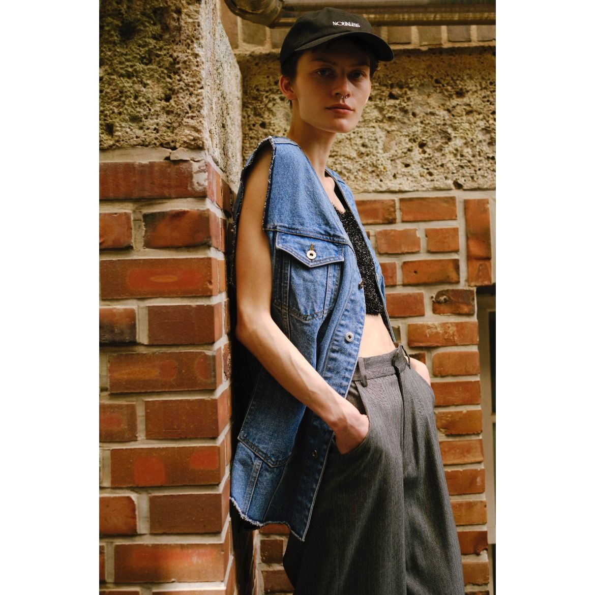 【残り一点】Vintage Like Denim Vest Jacket