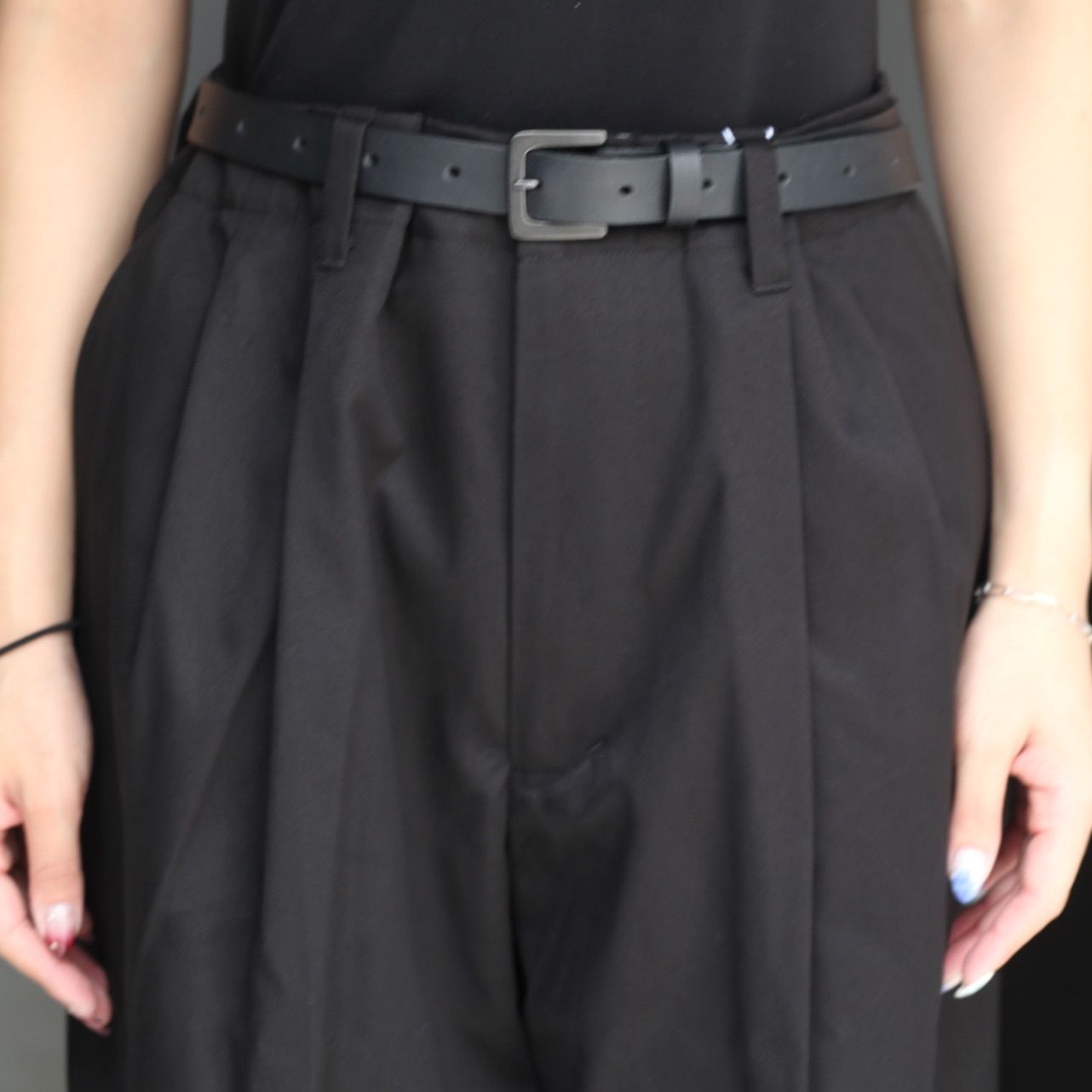 【残りわずか】2Tuck Wide Chino Trousers