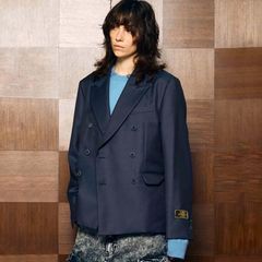 【残り一点】72/2 4Colors Chambray Wool Double Jacket