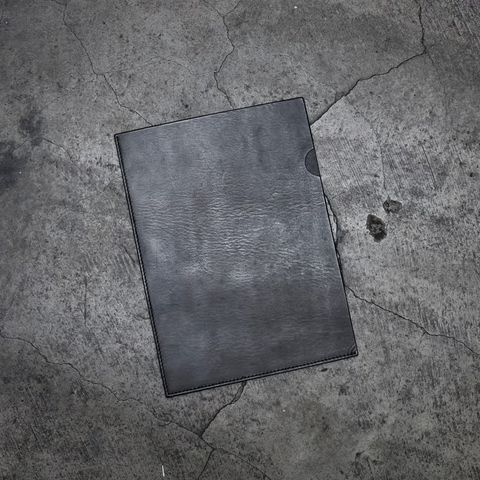 【お取り寄せ注文可能】Leather Clear File A4