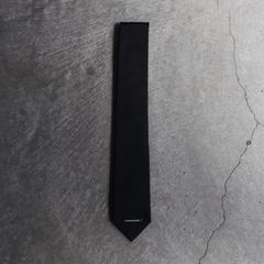 【残り一点】Silk Neck Tie with Plate(BLACK)