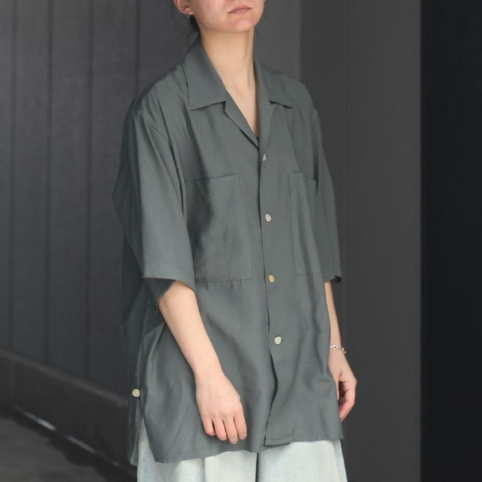 YOKE 21ssシャツ ミストグリーン YOKE 21ssシャツ ミストグリーン