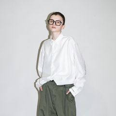 【残り一点】ウールミックスタイプライターシャツ