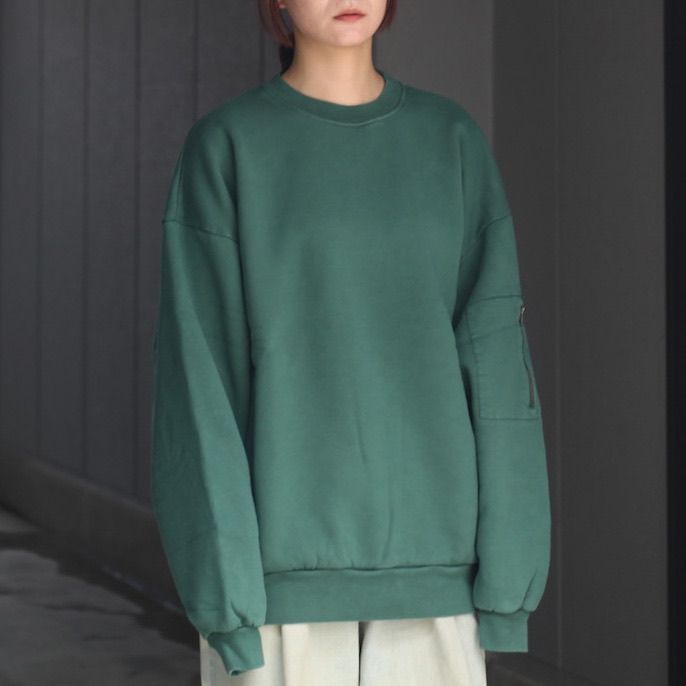 【残り一点】Pigment Dyed Crew Neck Sweatshirt