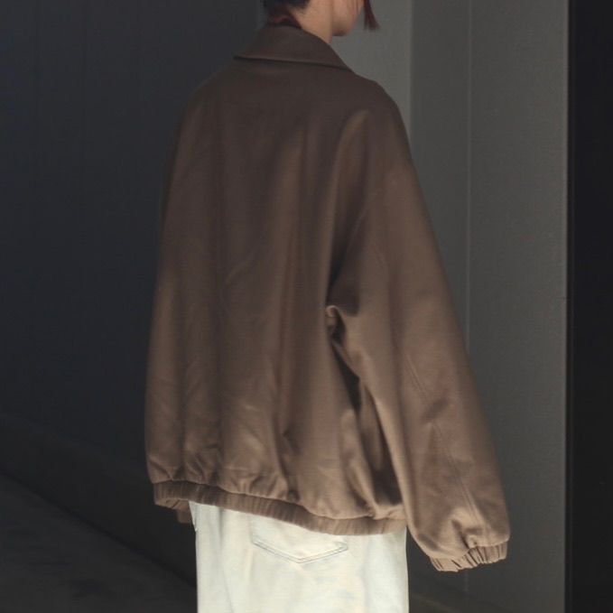【残りわずか】Melton Oversized Zip Jacket