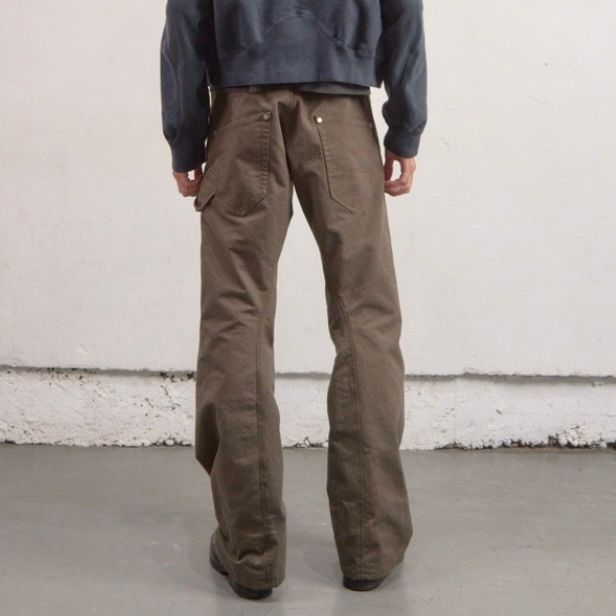 【残り一点】Curved Leg Double Knee Work Pants