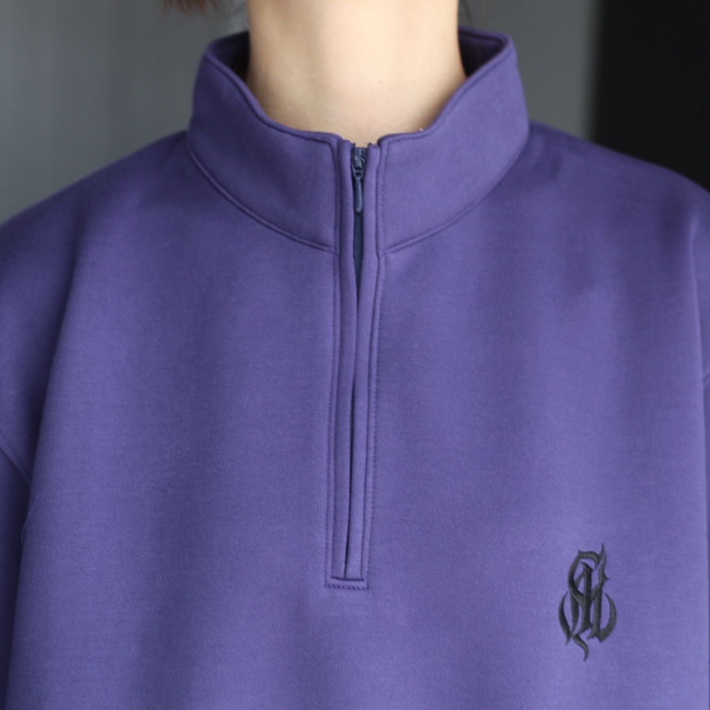 【残り一点】High Gauge Double Knit Half Zip SW