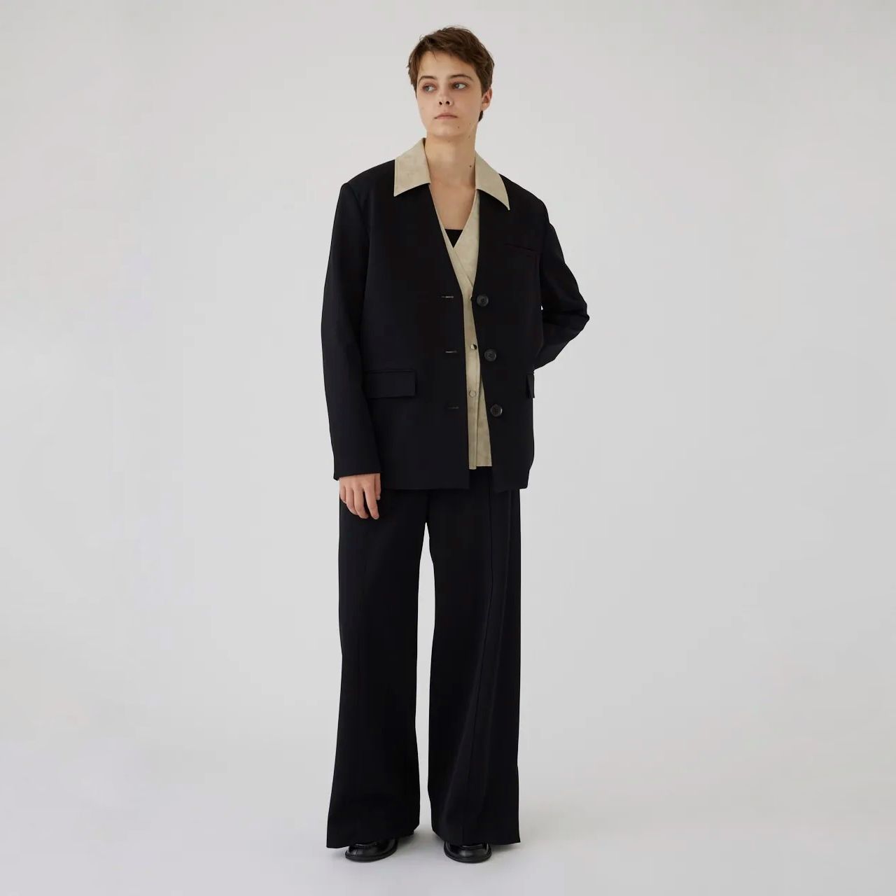 【残り一点】Collarless Padded JK