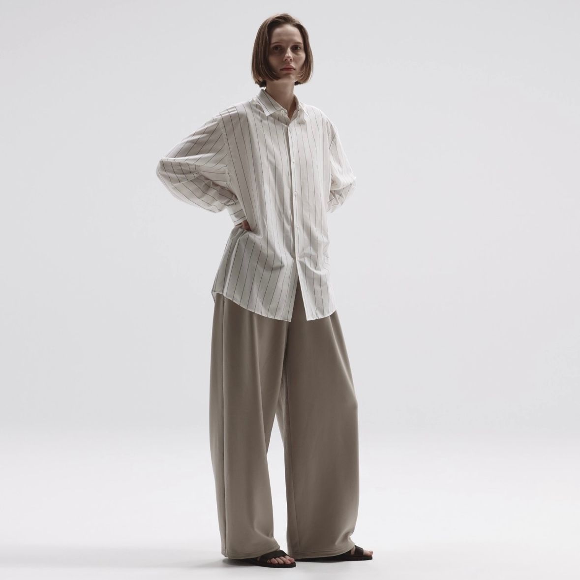 【残りわずか】46G Atmosphere Stripe Shirt